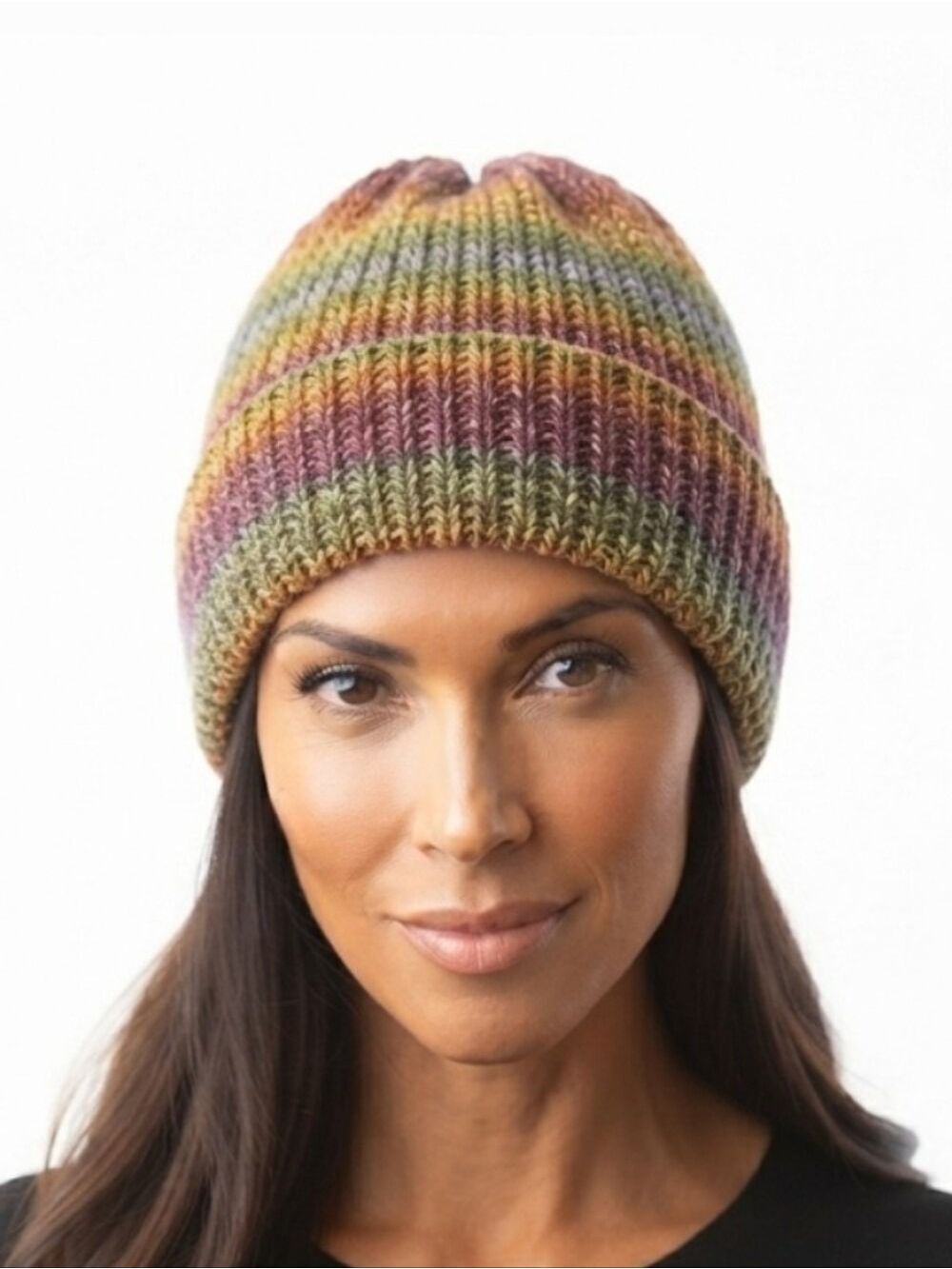 Handmade Cinnamon Cedar Crochet Beanie  One of a Kind Wearable Art Winter Hat